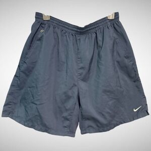 Vintage Nike Shorts Mens Large Black Blue Pre Owned Gym Workout